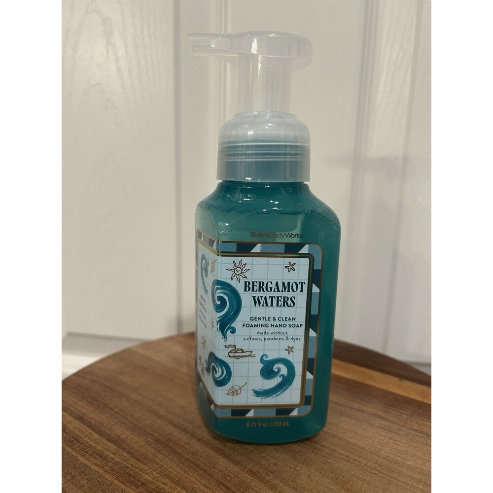 Bath & Body Works Bergamot Waters, Foaming Hand Soap, 8.75 FL OZ, New